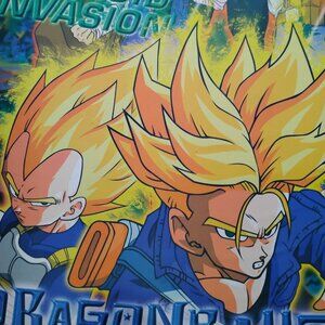 Vintage Dragonball Z Android Invasion Wall Hanging Poster